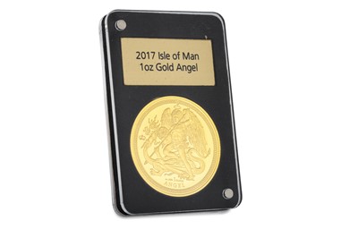 Lot 375 - A 2017 PROOF ONE OZ GOLD ANGEL ISLE OF MAN...