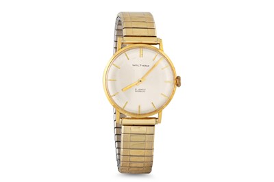 Lot 364 - A GENT'S VINTAGE 18CT GOLD WALTHAM WRISTWATCH,...