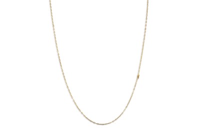 Lot 230 - A 18CT GOLD TRACE CHAIN, ca 25" 2.5 g.