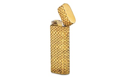 Lot 442 - A GOLD 'CARTIER' (PARIS) CIGARETTE LIGHTER,...