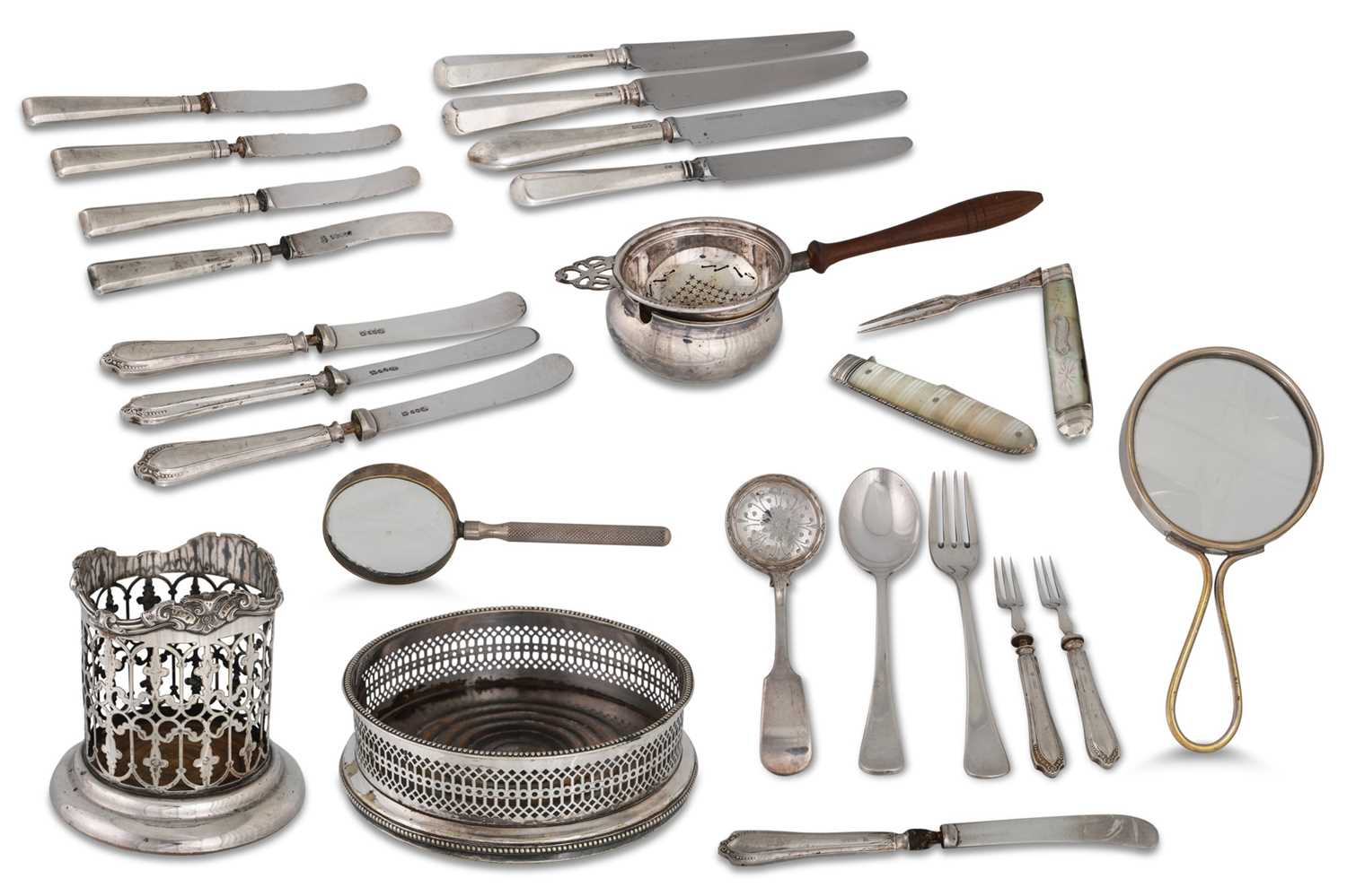 Lot 553 - AN INTERESTING COLLECTION OF SILVER PLATED