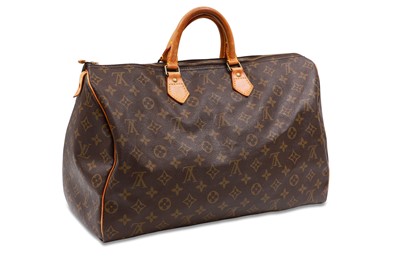 Lot 530 - A LOUIS VUITTON SPEEDY 40 BAG, canvas with...