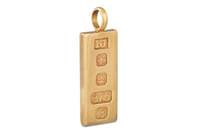 Lot 332 - A 9CT GOLD INGOT, 31.2 g.