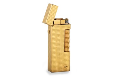 Lot 385 - A 1970S GOLD PLATED DUNHILL LIGHTER, brown...